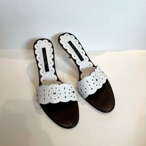 Laundry by Shelli Segal Vintage Leather Mules